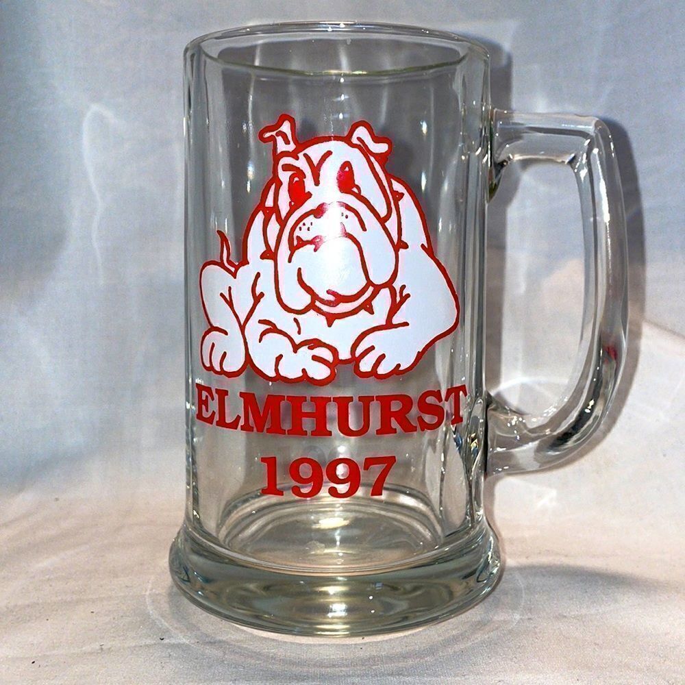 Elmhurst 1997 glass mug 
